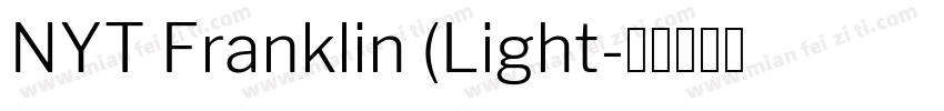NYT Franklin (Light字体转换